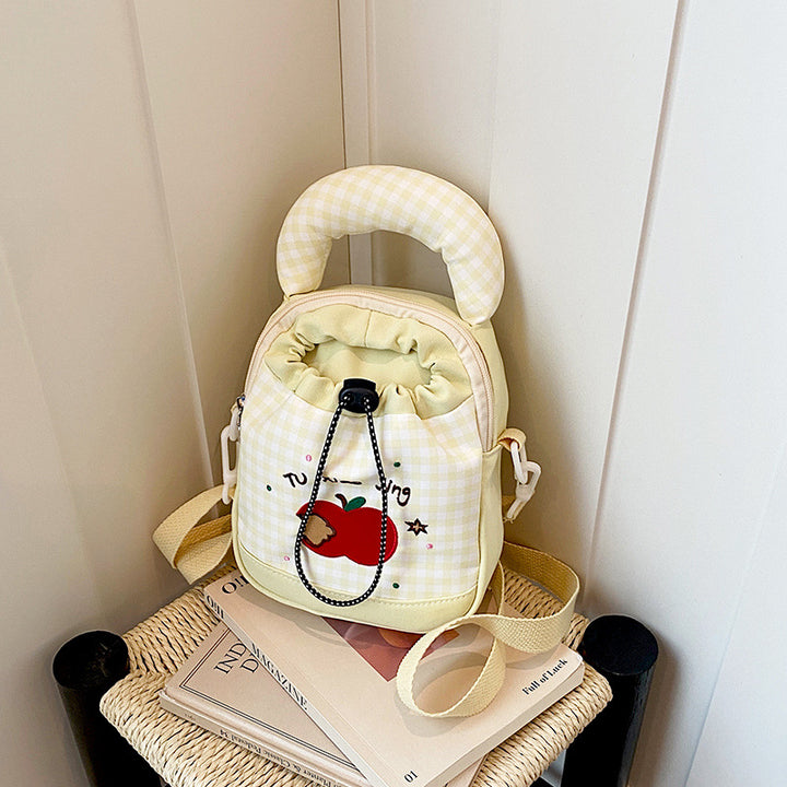 Playful Gingham Print Mini Backpack Kalsten