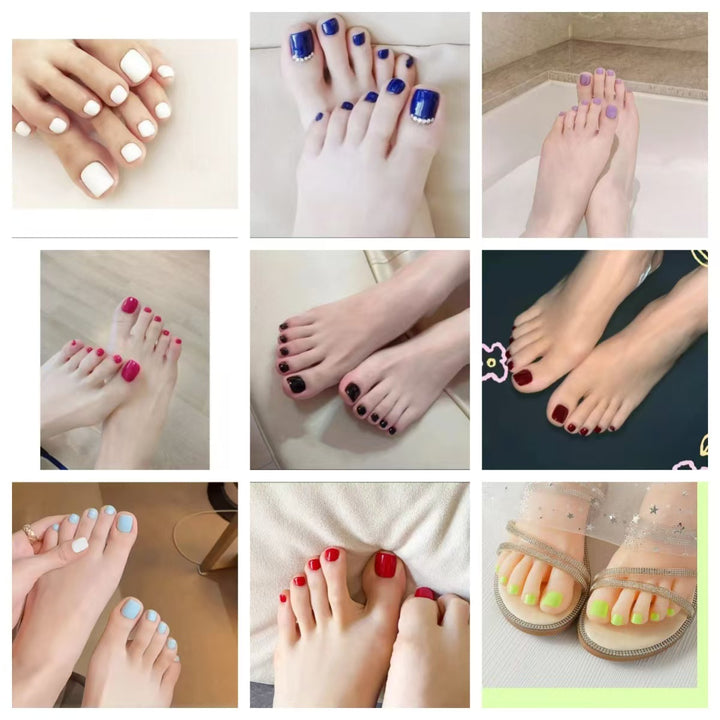 Elegantly designed toenails Kalsten