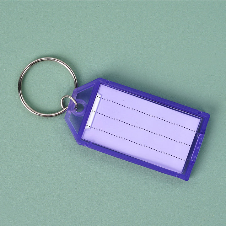 Unisex keychain with reusable label field Kalsten