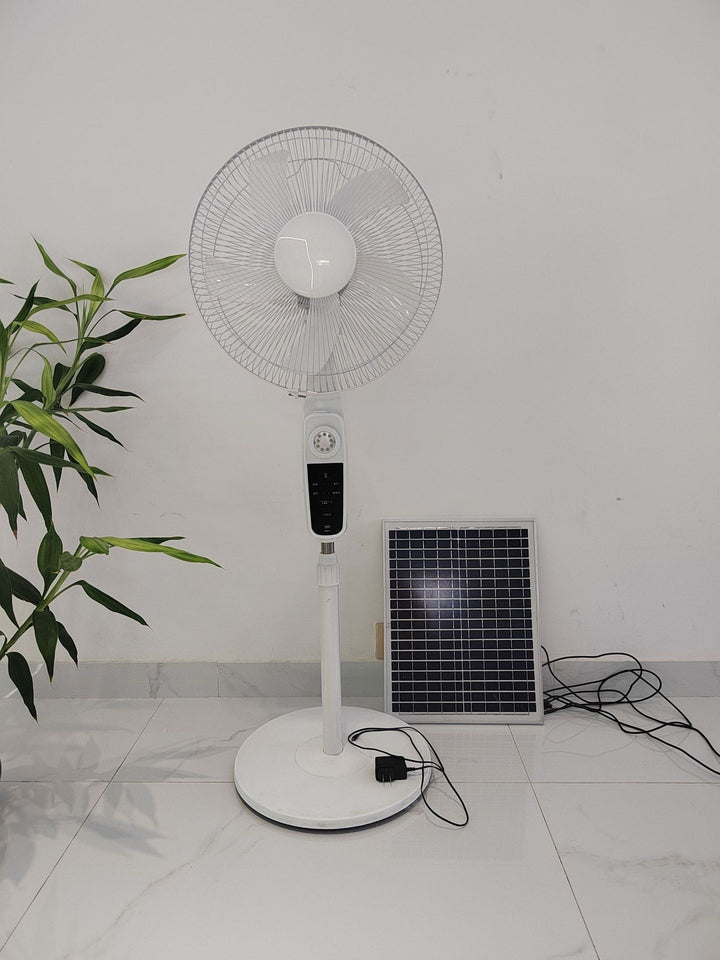 Unisex Solar-Powered Stand Fan with Modern Design and Efficient Air Circulation Kalsten