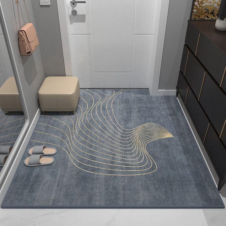 Abstract Shaped Floor Mat for Indoor Home Decor