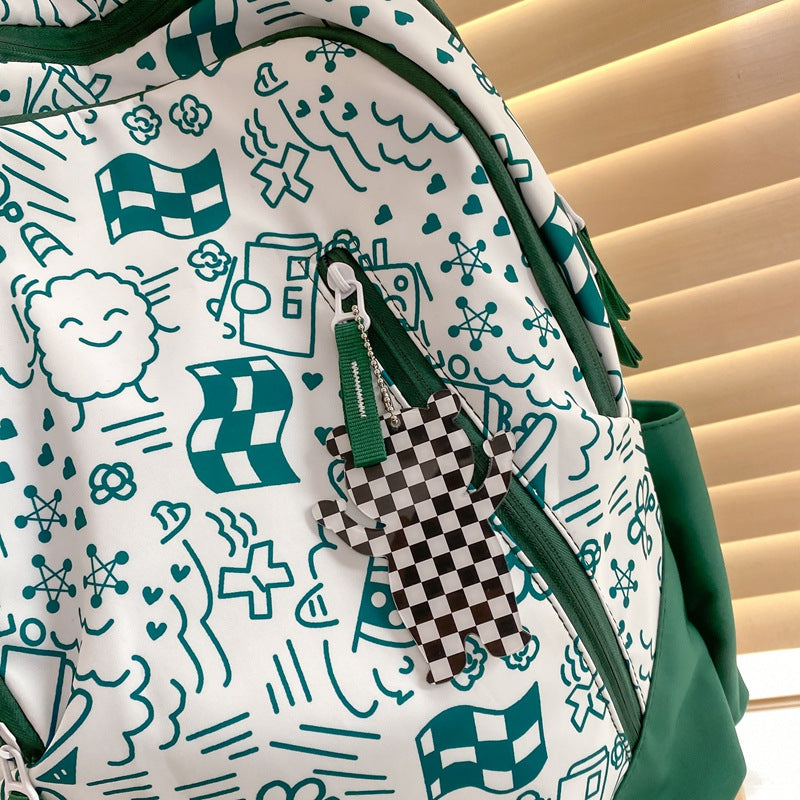 Fun Printed Graphic School Backpack Kalsten