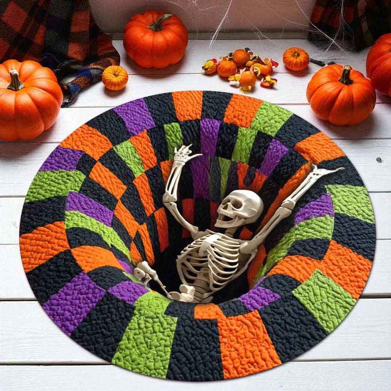 Festive 3D Illusion Area Rug