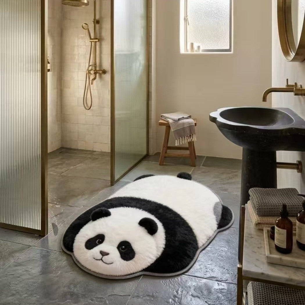 Cute Penguin Plush Bath Mat