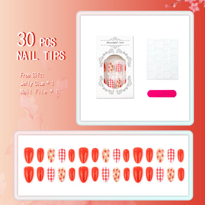 Themed Strawberry Nail Art Set