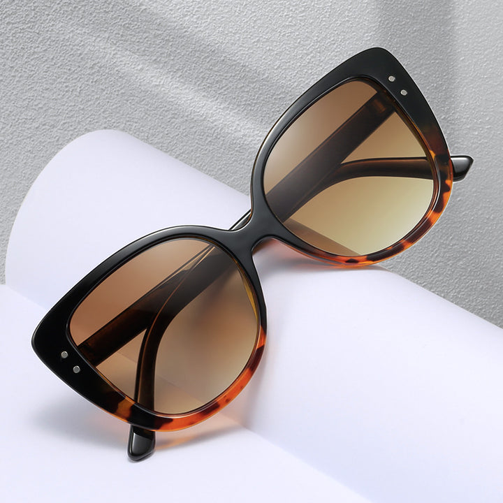 Ladies glamorous oversized sunglasses withElegant transparent frame Kalsten