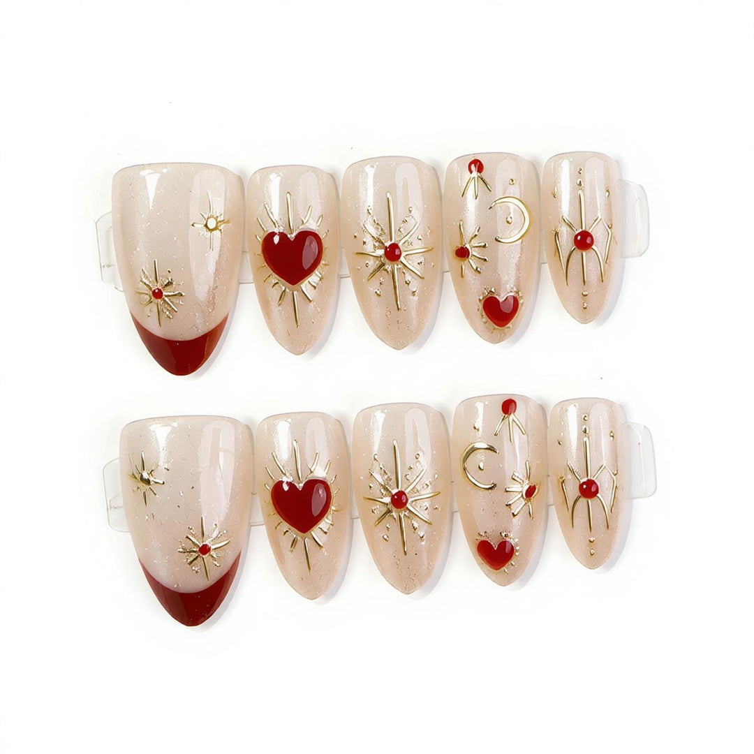 Decorative Press-On Nail Set Kalsten