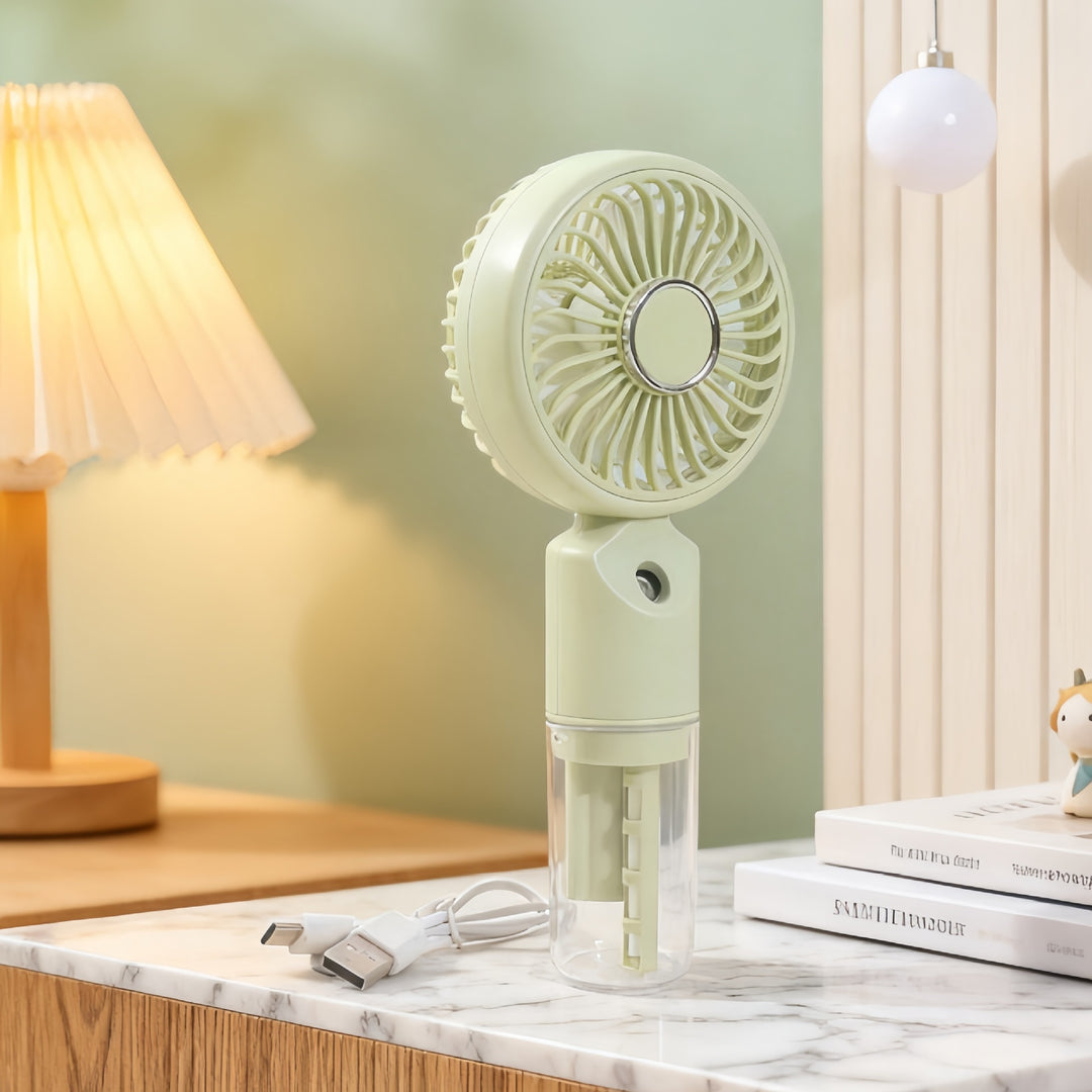 Ladies portable hand fan with spray function Kalsten