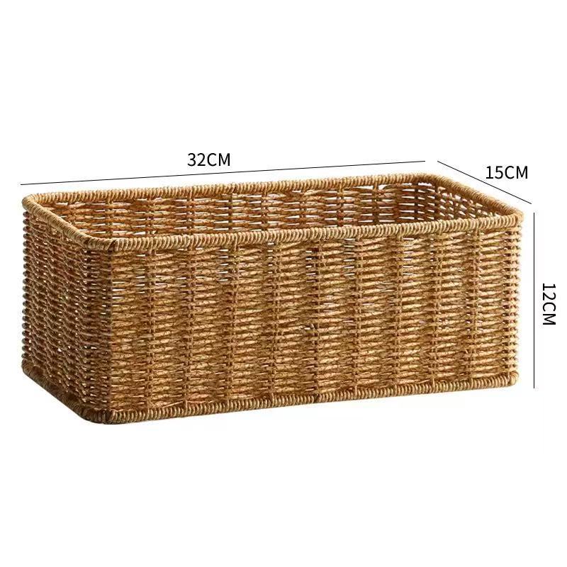 Rectangular Handwoven Storage Basket Kalsten