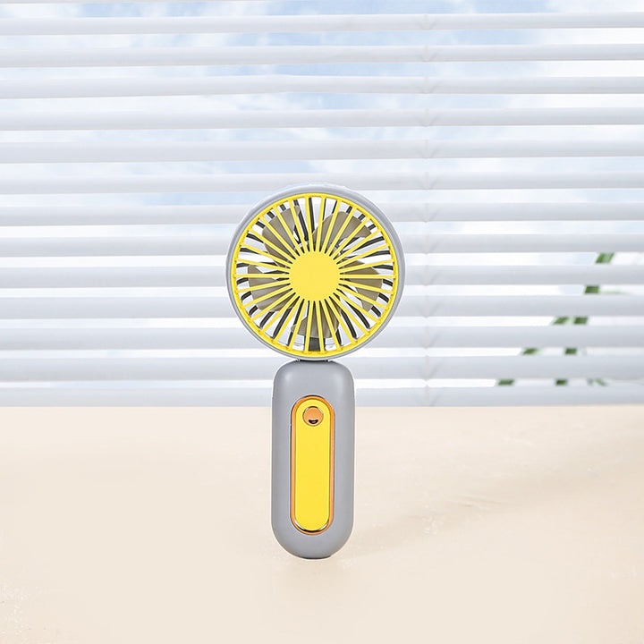 Unisex Portable Hand Fan with LED Display and Ergonomic Handle Kalsten
