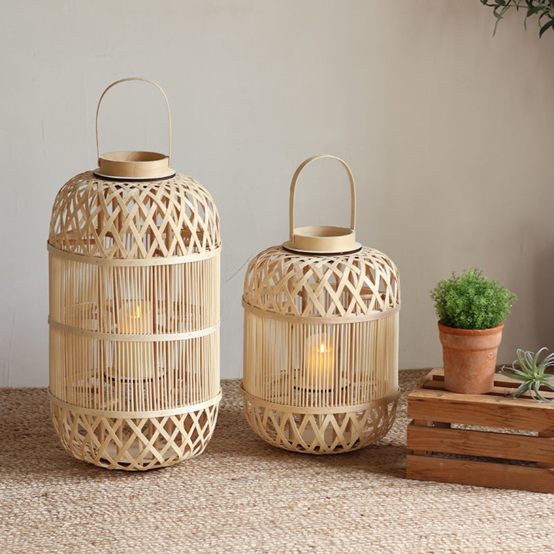 Stylish Rattan Lantern Kalsten