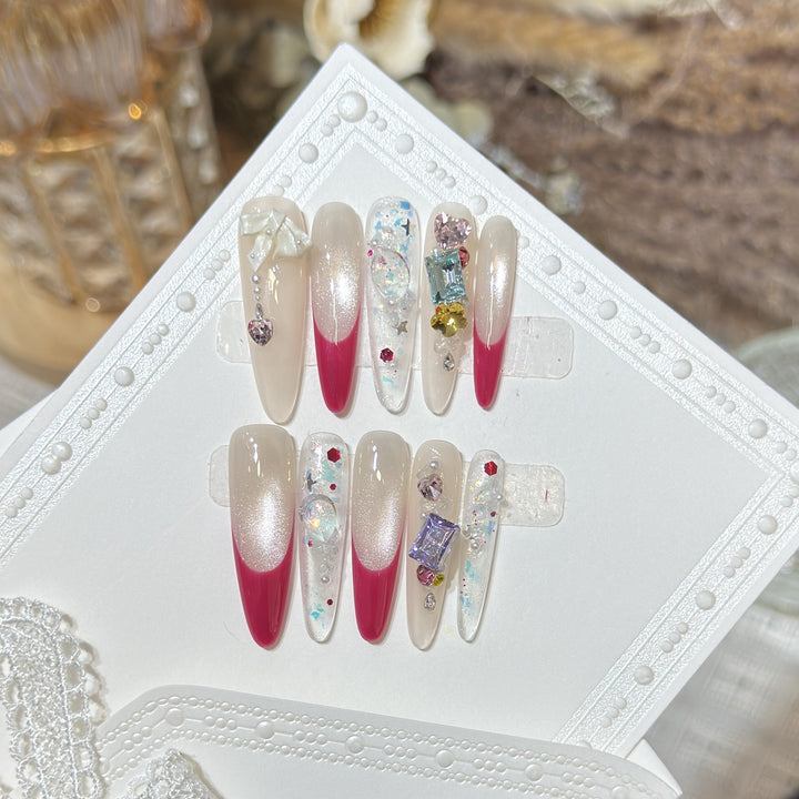 Stylish Decorative Press-On Nail Set Kalsten