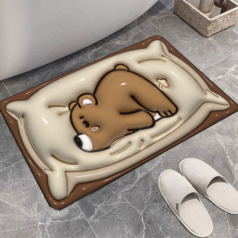 Soft Paw Print Bath Mat Kalsten
