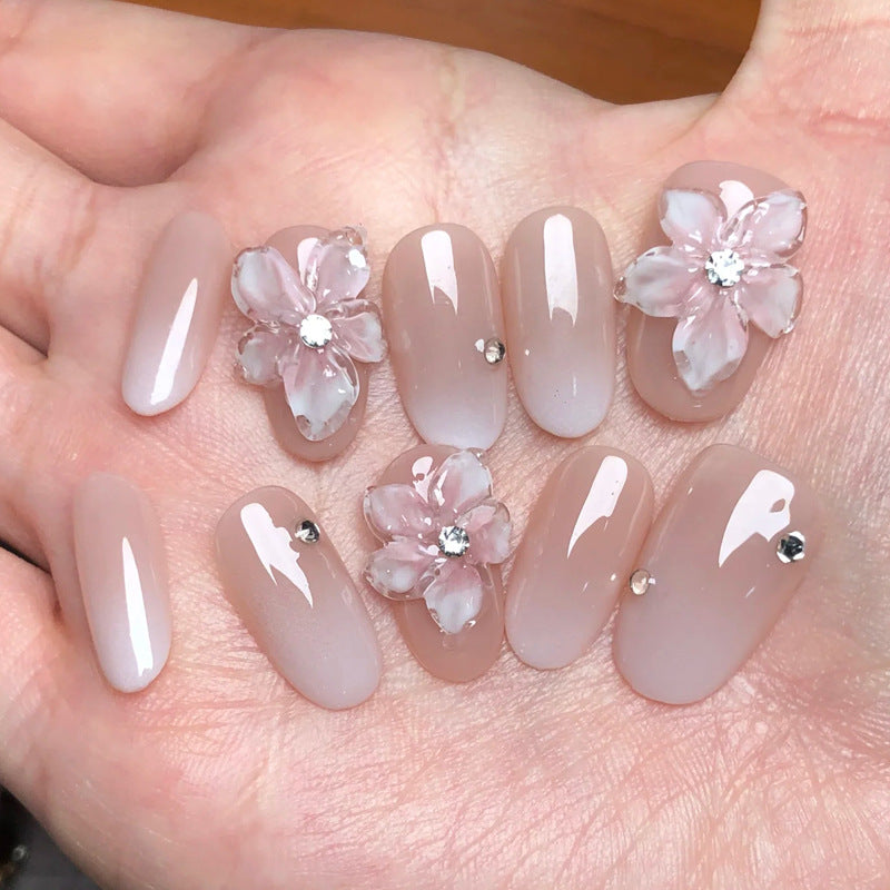 Decorative Floral Acrylic Press-On Nail Set Kalsten