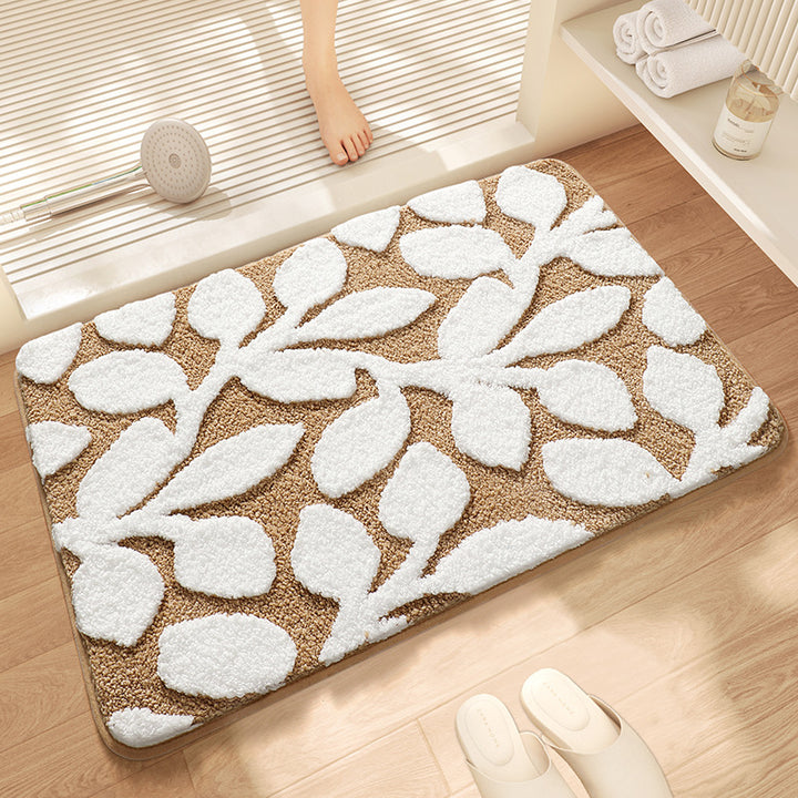 Unisex Textured Stone Pattern Bathroom Mat Kalsten