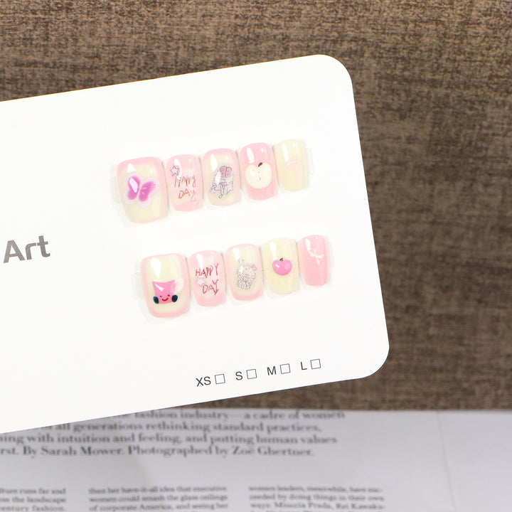Whimsical Character-Themed Press-On Nail Set Kalsten