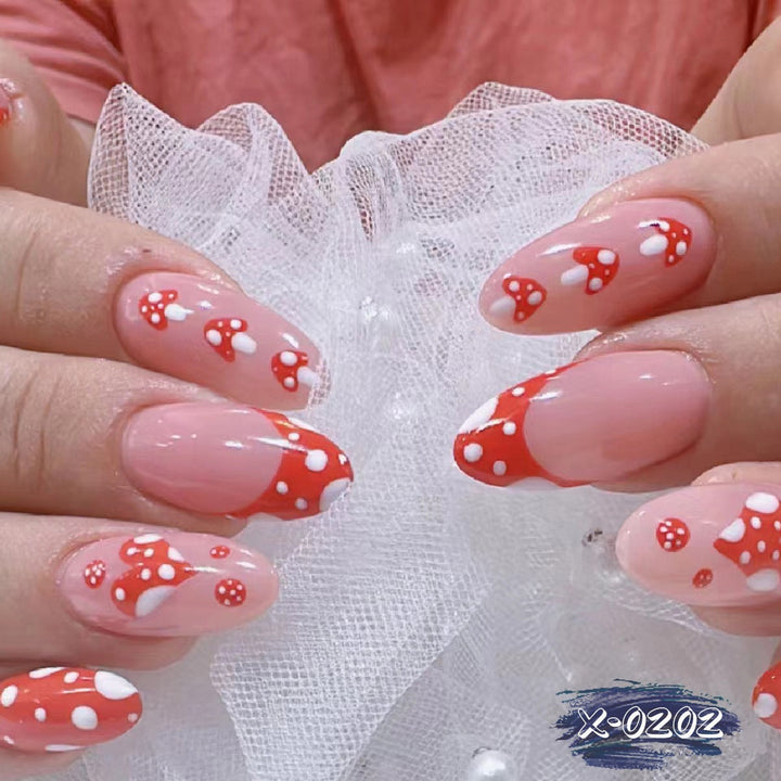 Whimsical Mushroom-Themed Nail Art Kit