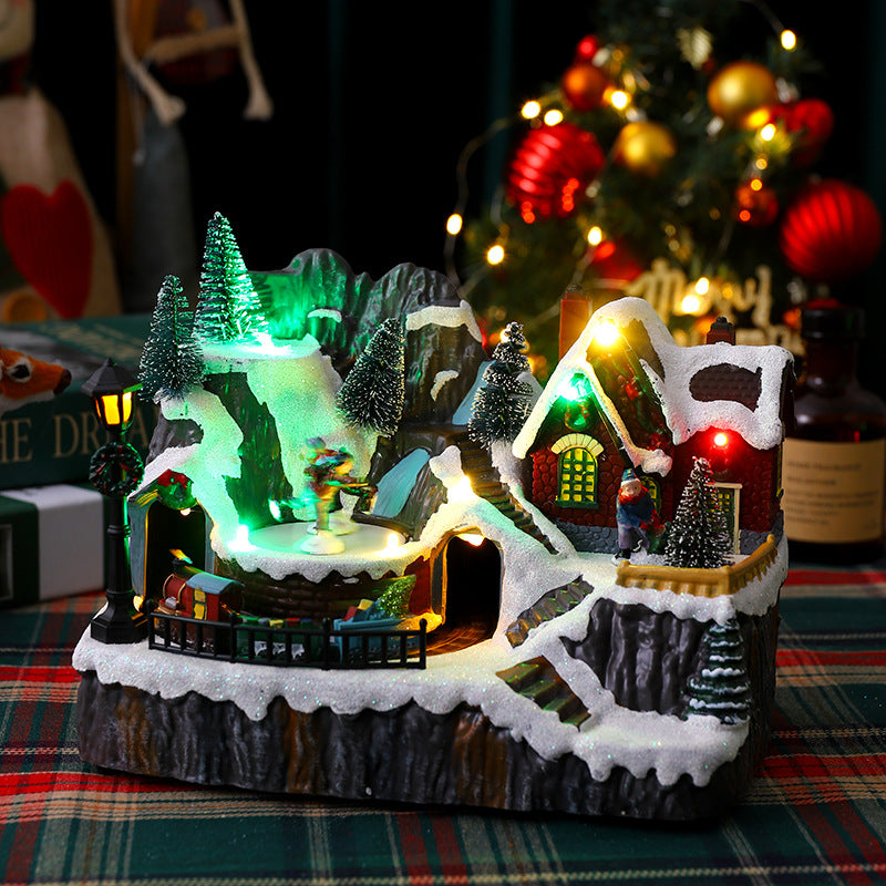 Christmas village with lights Kalsten