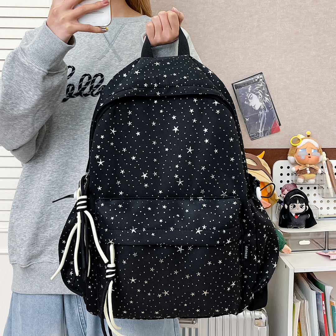 Star-Patterned Backpack
