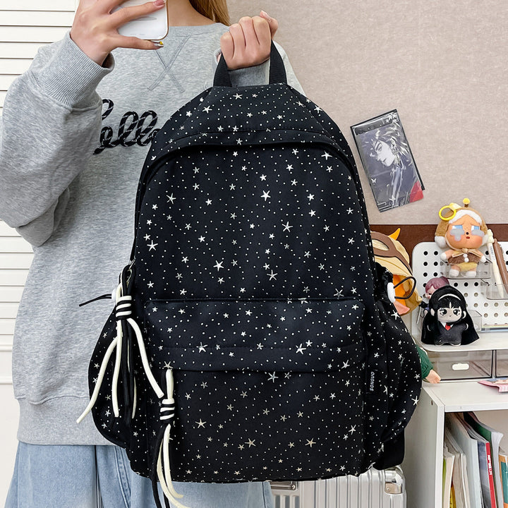 Star-Patterned Backpack