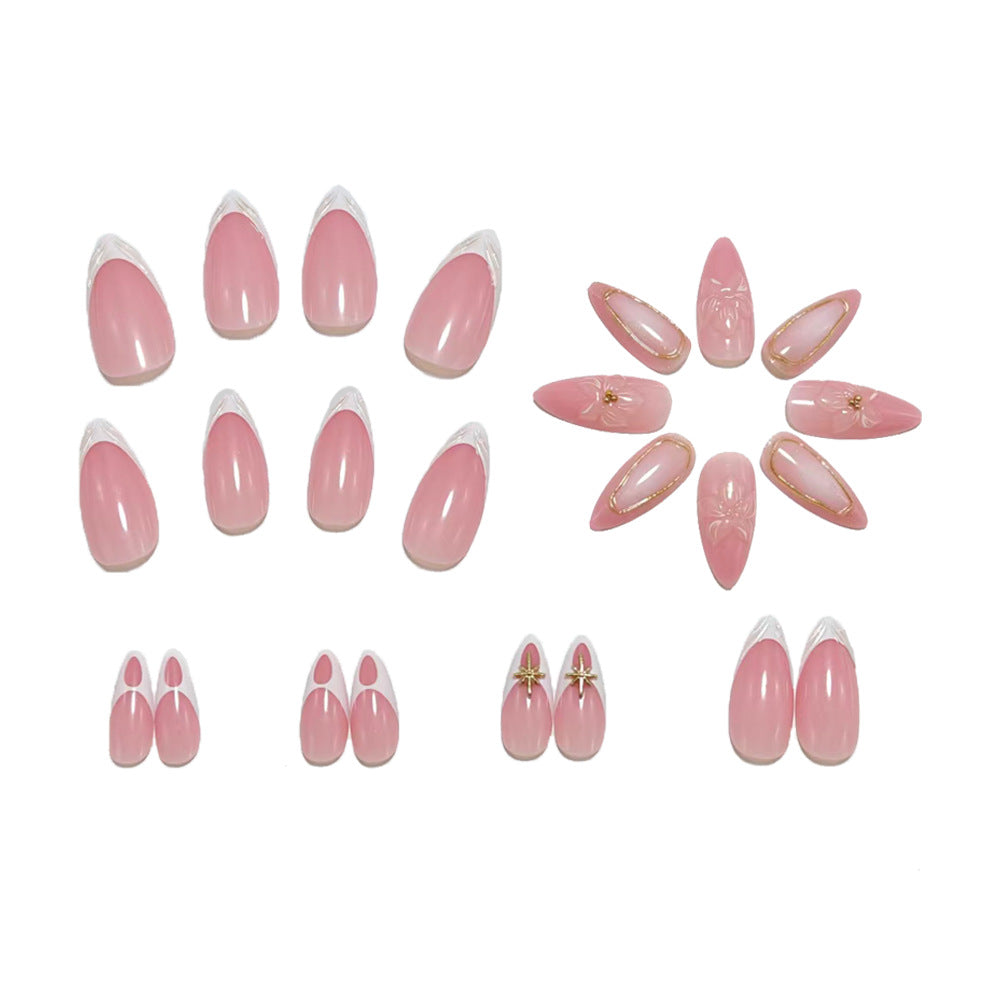 Elegant artificial nails with floral accents Kalsten