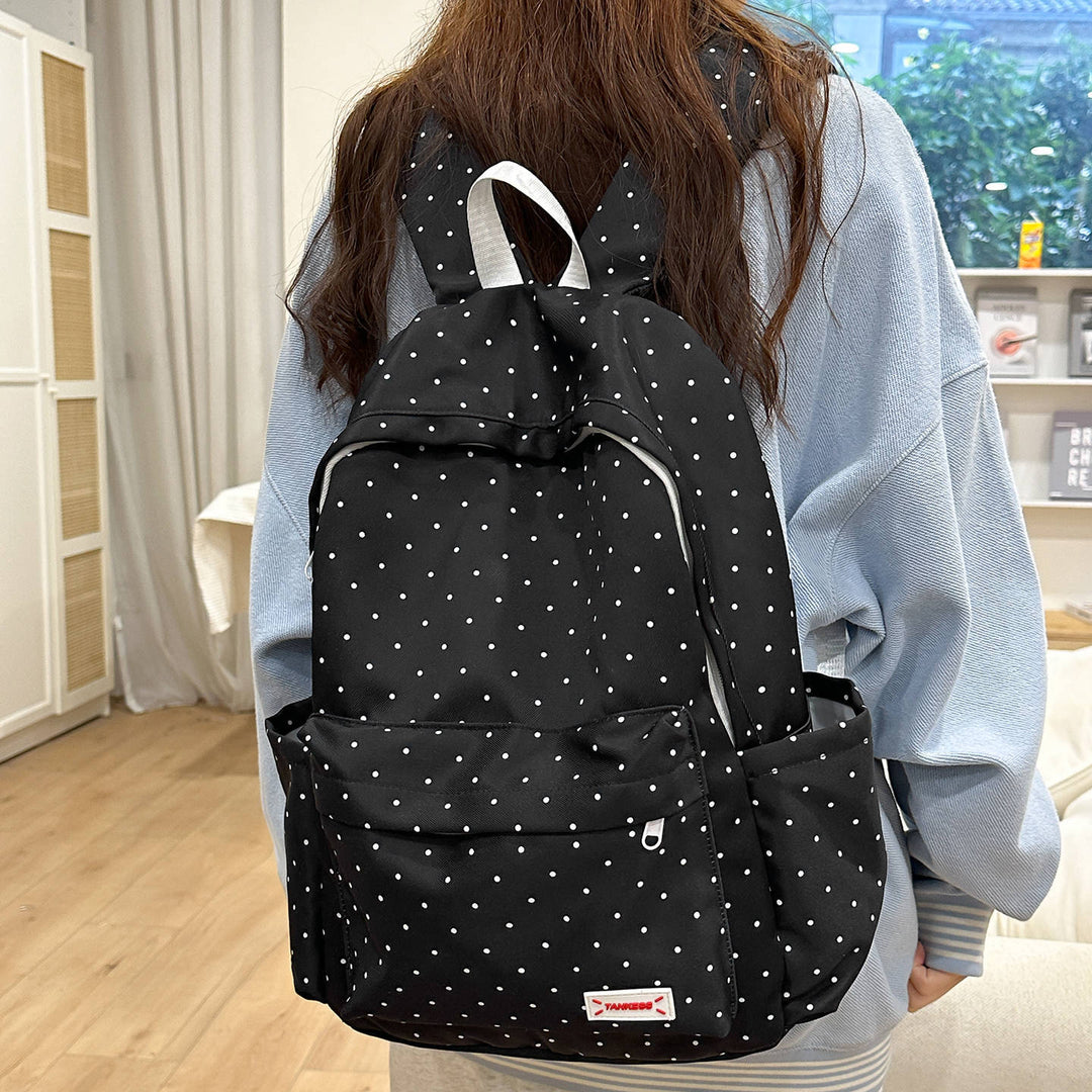 Stylish Polka Dot Backpack Kalsten