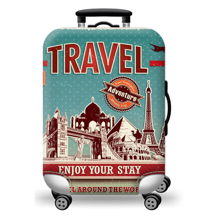 Ladies hard shell suitcase with colorful design Kalsten