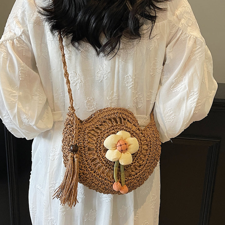 Hand-knotted flower-shaped bag Kalsten