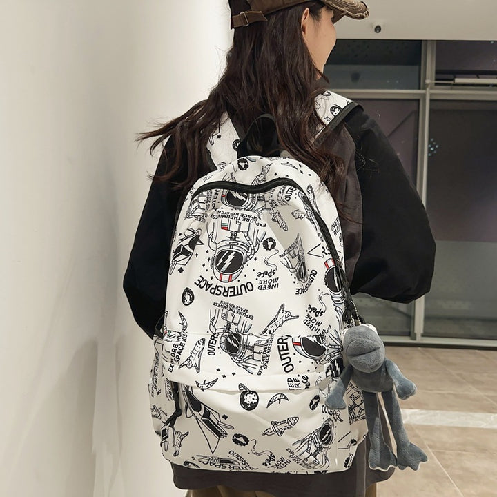 Adventure-Themed Graphic Backpack Kalsten