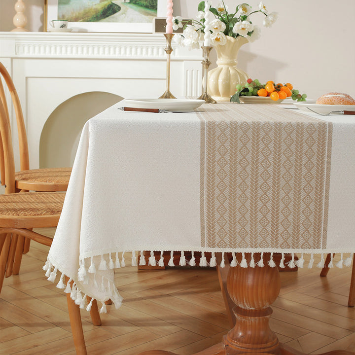 Decorative Fringe Tablecloth