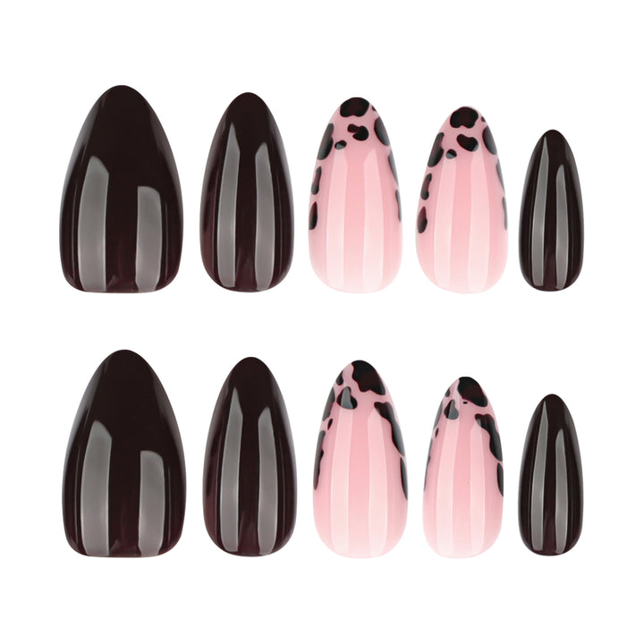 Artful stiletto nails with elegant design and glossy finish Kalsten