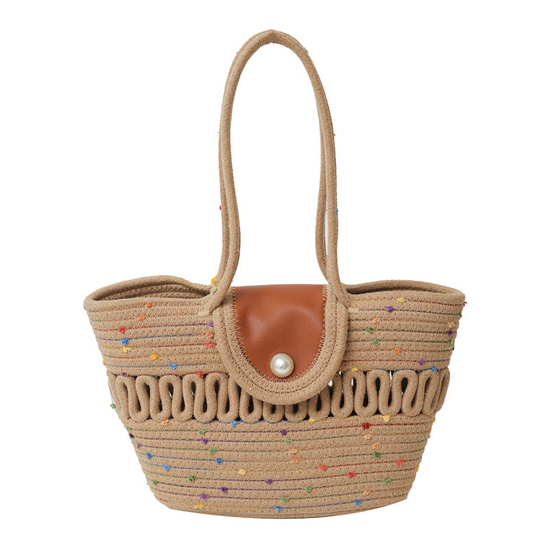 Colorful Woven Tote Bag