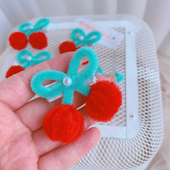 Playful Pom-Pom Hair Clips Kalsten