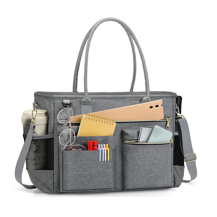 Multifunctional handbag with structured interior compartment system Kalsten