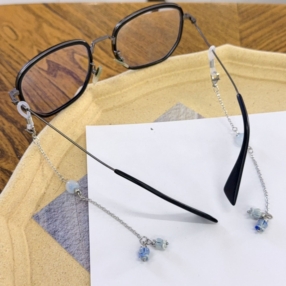Delicate Bead-Embellished Eyewear Chain Kalsten