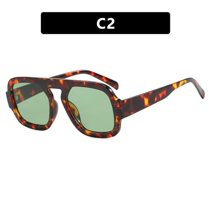 Women's modern oversized sunglasses in angular design Kalsten