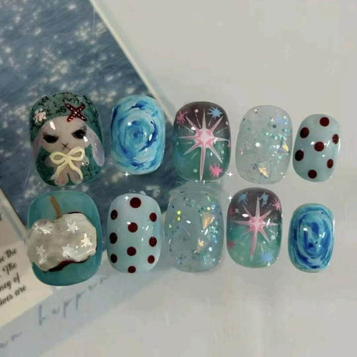 Artistic Press-On Nail Designs Kalsten