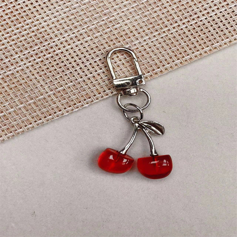 Cherry-Shaped Charm Keychain Kalsten