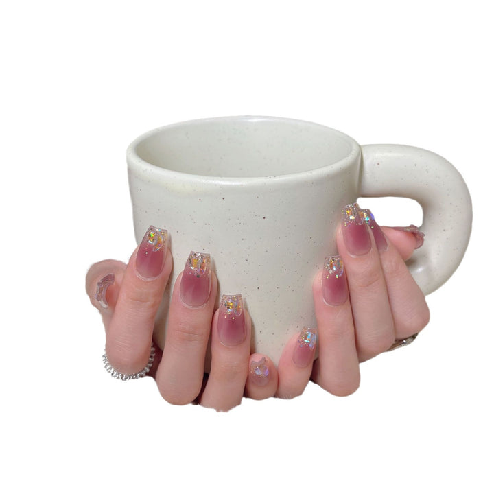Glitzy Ombré Press-On Nail Tips Kalsten