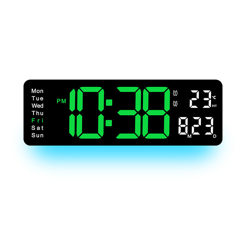 Digital LED Alarm Clock with Temperature and Day of the Week Display Kalsten