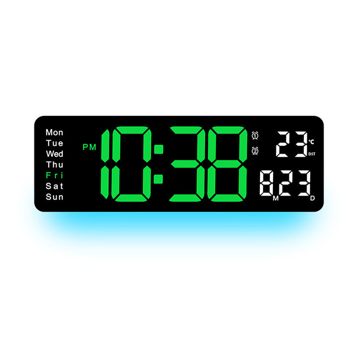Digital LED Alarm Clock with Temperature and Day of the Week Display Kalsten