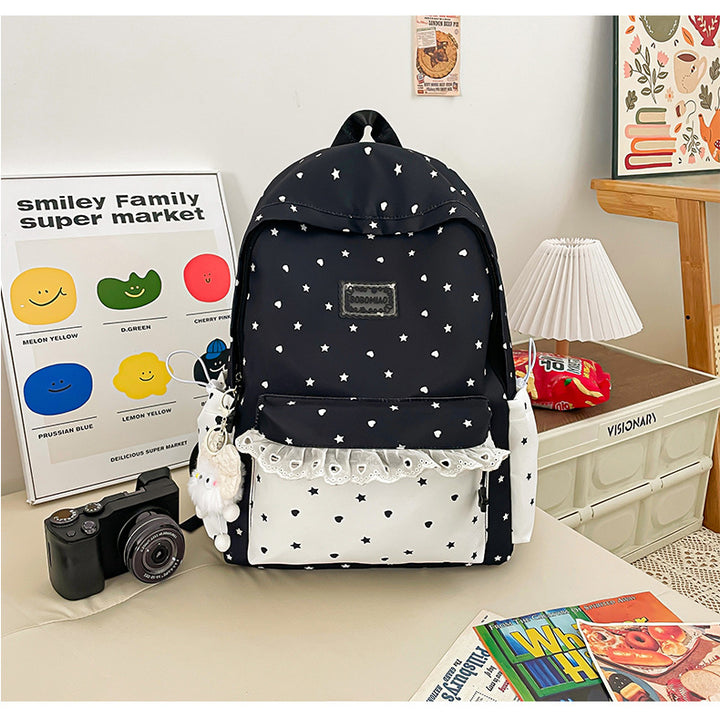 Cute Star Print Lightweight Backpack Kalsten