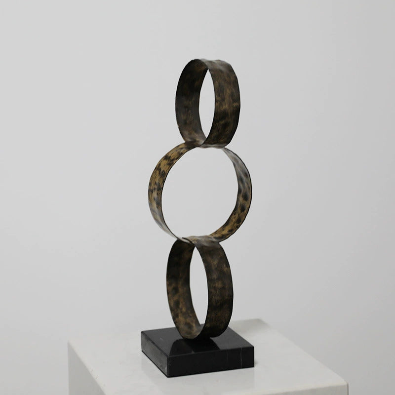 Modern Geometric Metal Sculpture