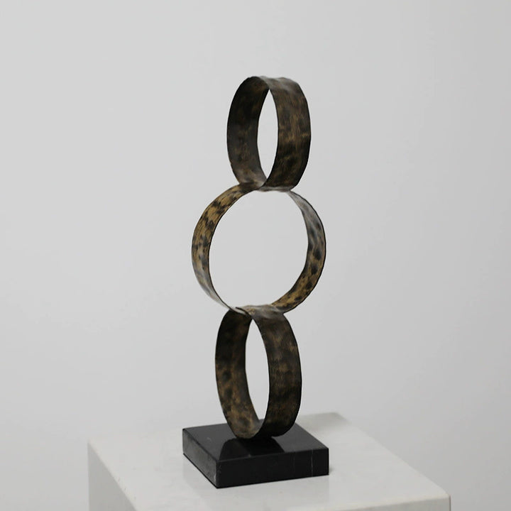 Modern Geometric Metal Sculpture