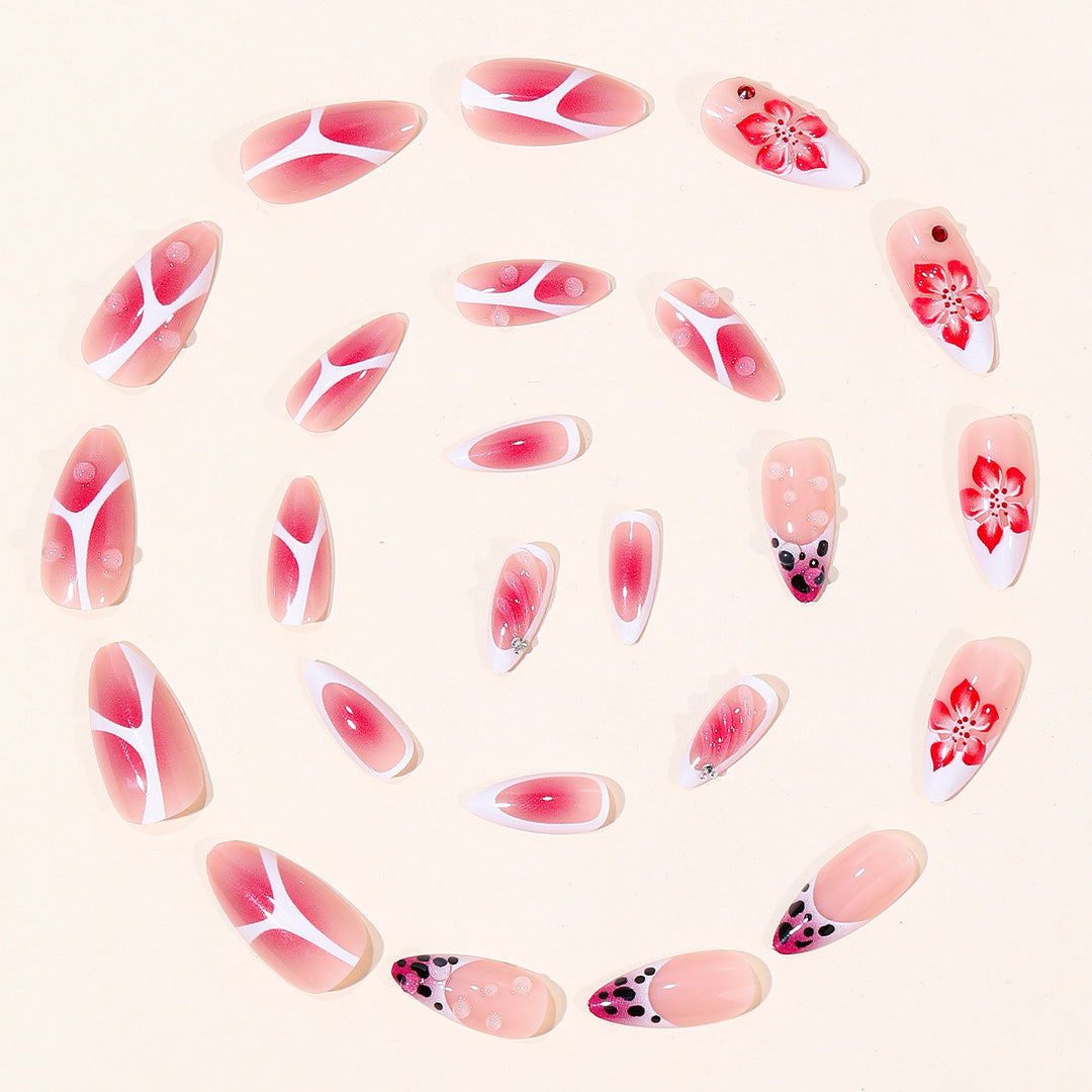 Artistic Floral Nail Design Kalsten