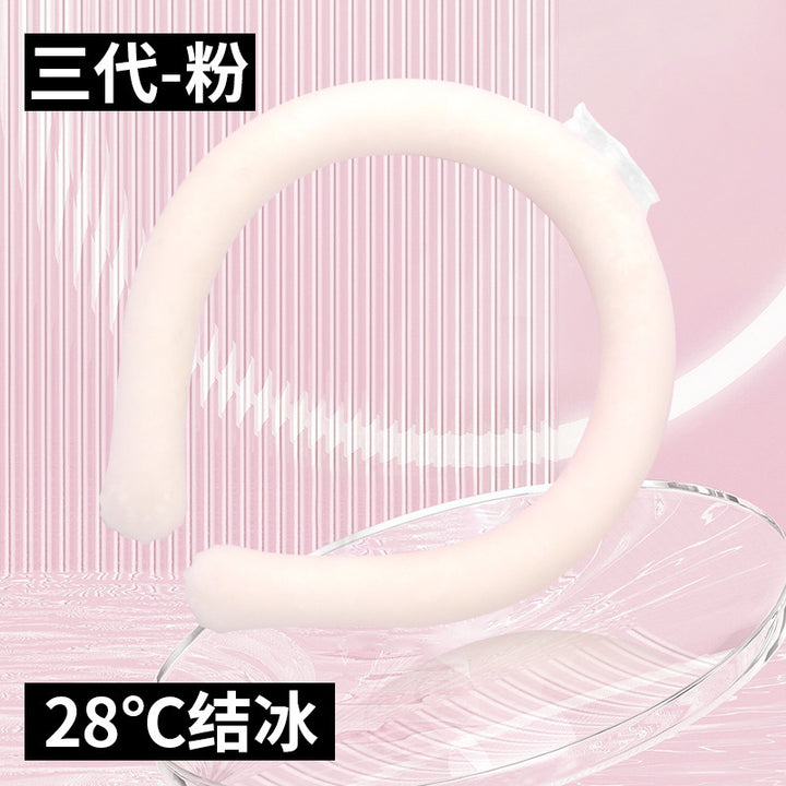 Women's flexible silicone LED neck light for hands-free reading and sports Kalsten