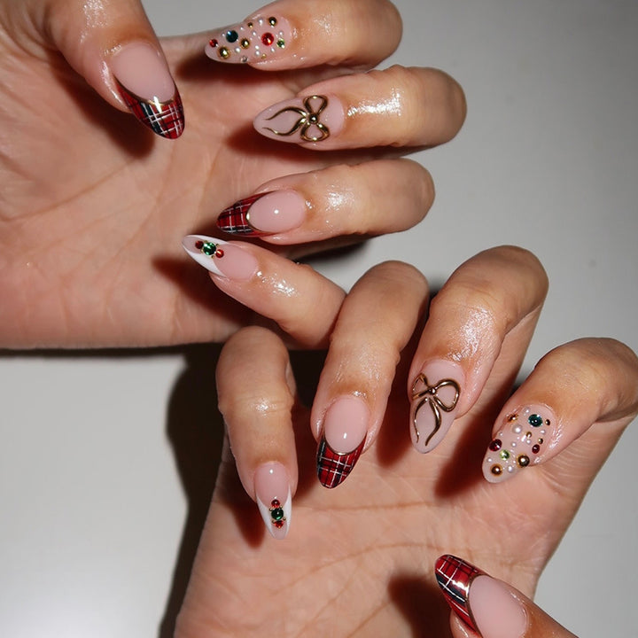 Exclusive artificial nails with festive design Kalsten