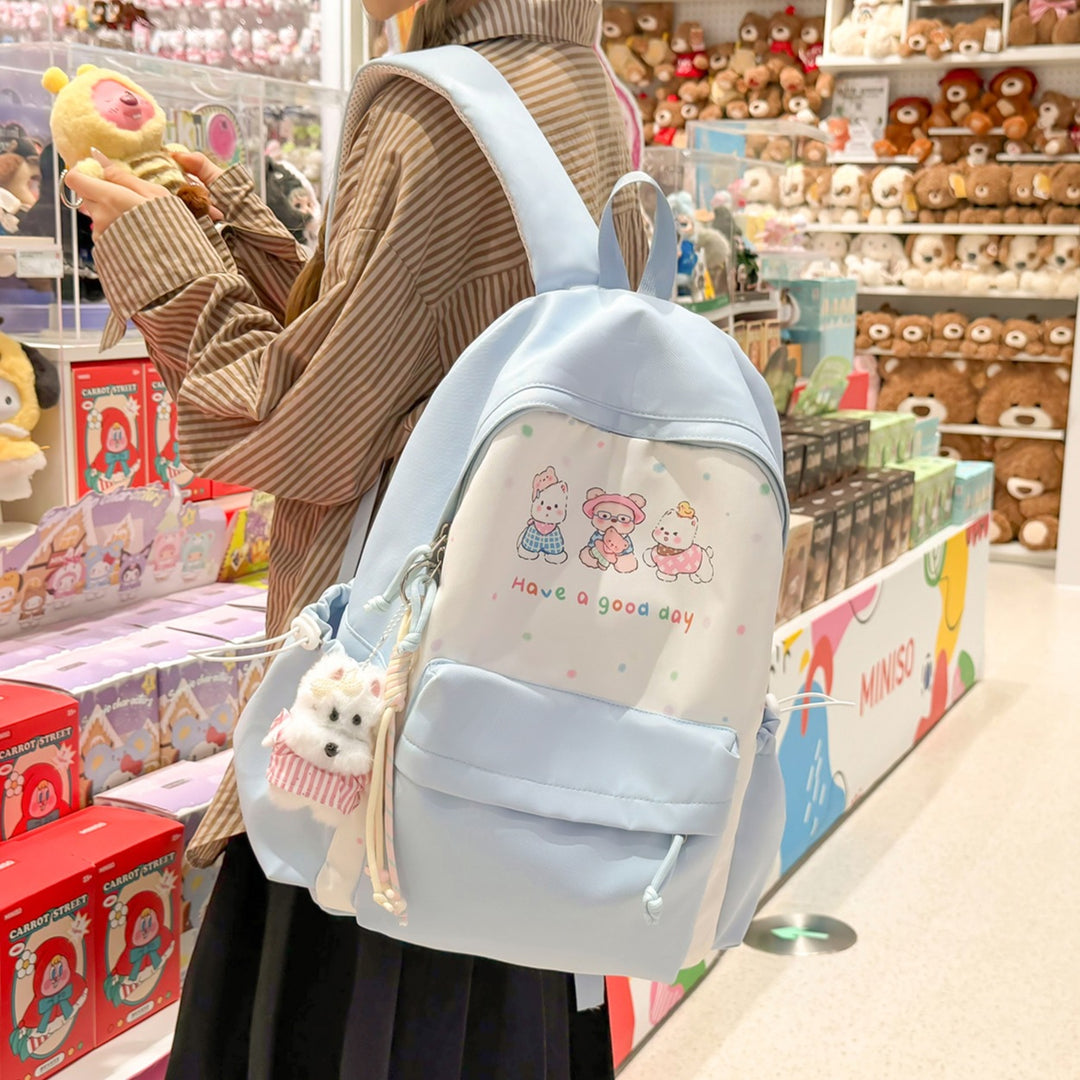 Cute Illustrated Animal-Themed Backpack Kalsten