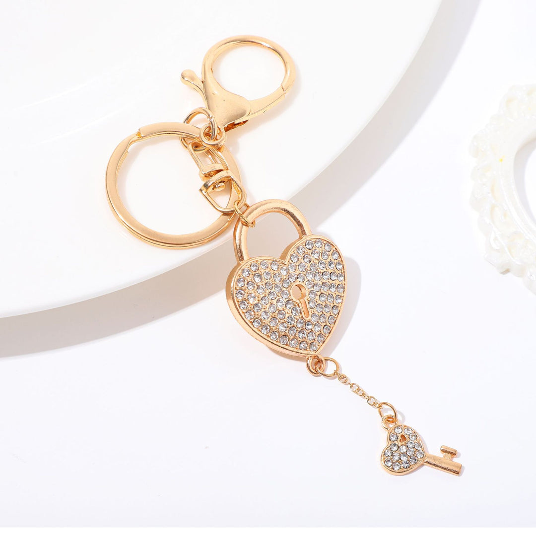 Heart-Shaped Crystal Keychain Kalsten