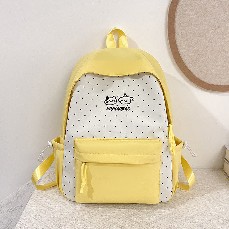 Casual Polka Dot Backpack